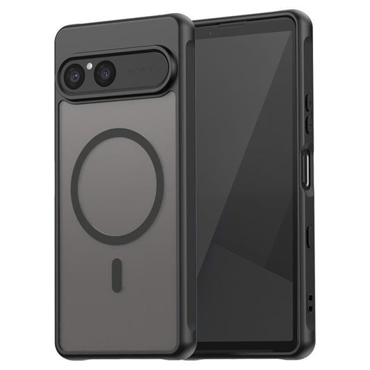 Futrola MagSafe za Sony Xperia 10 VII, Techsuit, HaloFrost II, Crna