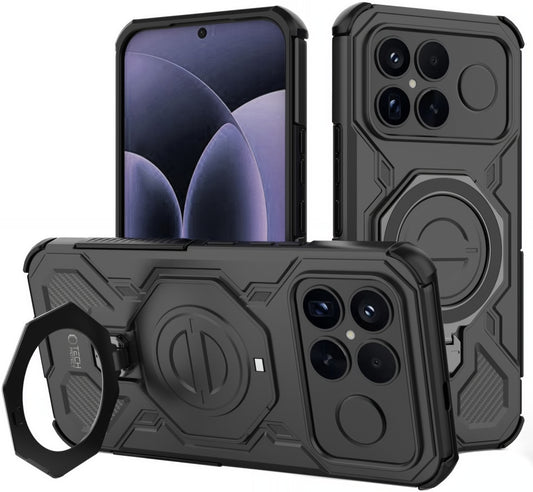 Futrola MagSafe za Xiaomi Poco F8 Ultra, Tech-Protect, TacticStand, Mat Crna