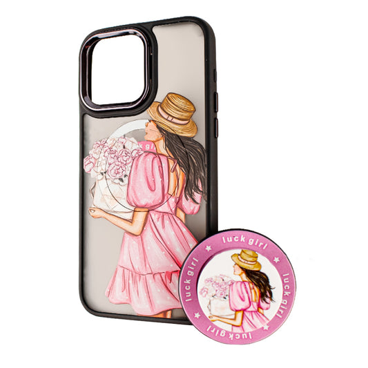 Futrola MagSafe za Xiaomi Redmi 10A / 9C, BOTER, MagPopsocket Luck Girl, Multicolor