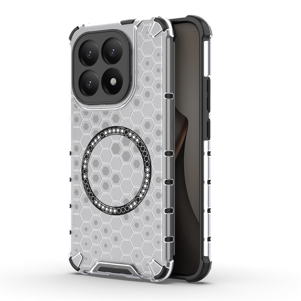 Futrola MagSafe za Xiaomi 15T, Techsuit, HoneyComb Shield, Bela