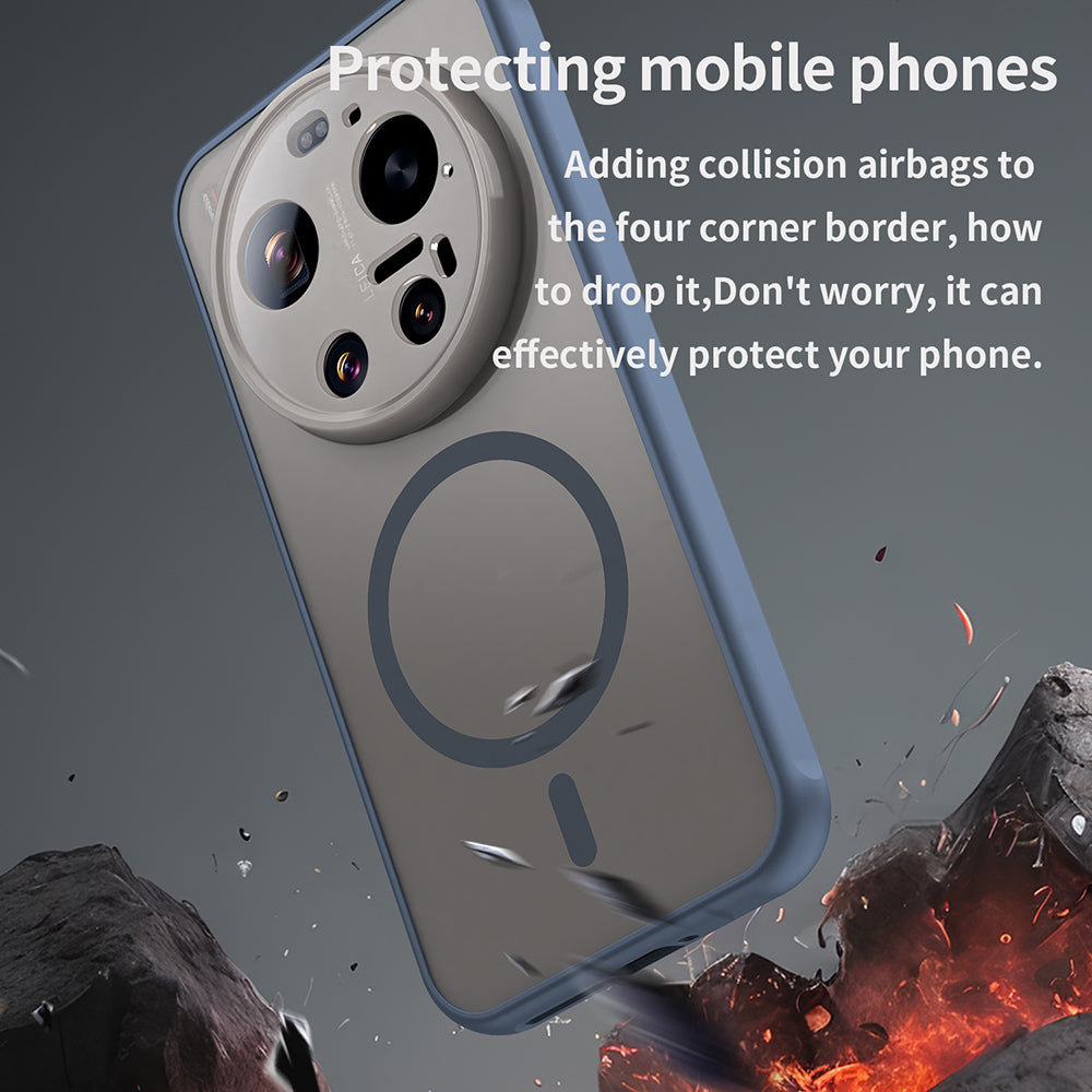 Futrola MagSafe za Xiaomi 17 Ultra, Techsuit, HaloFrost II, Tamnoplava