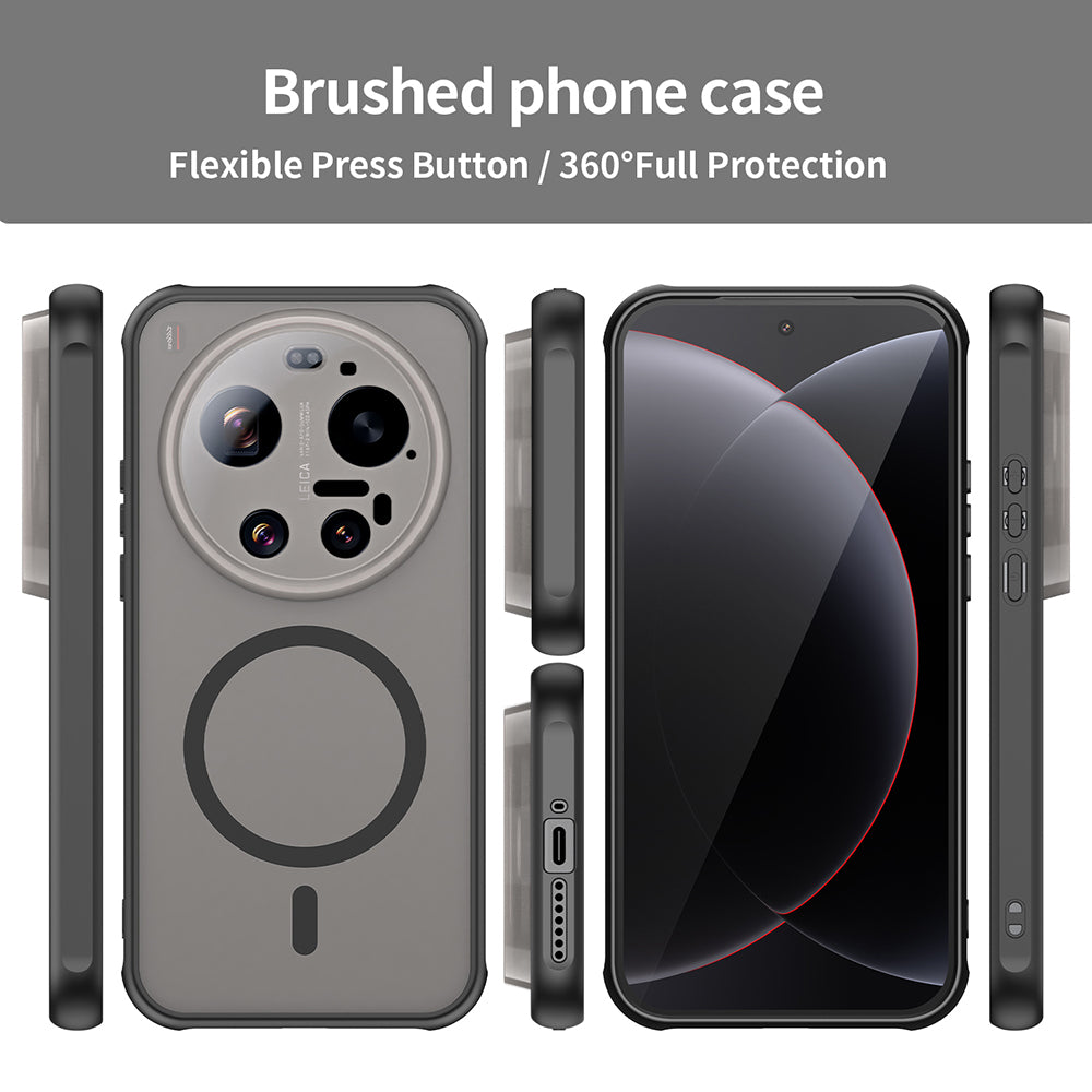 Futrola MagSafe za Xiaomi 17 Ultra, Techsuit, HaloFrost II, Crna