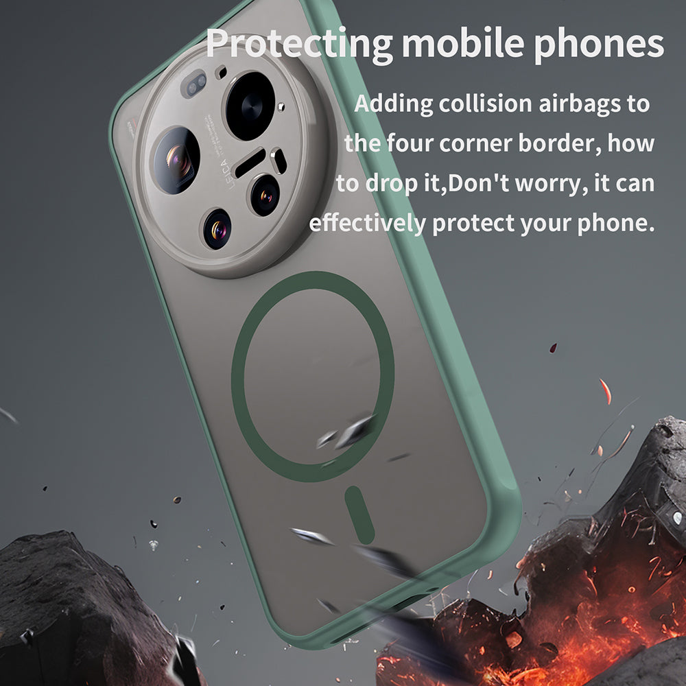 Futrola MagSafe za Xiaomi 17 Ultra, Techsuit, HaloFrost II, Zelena