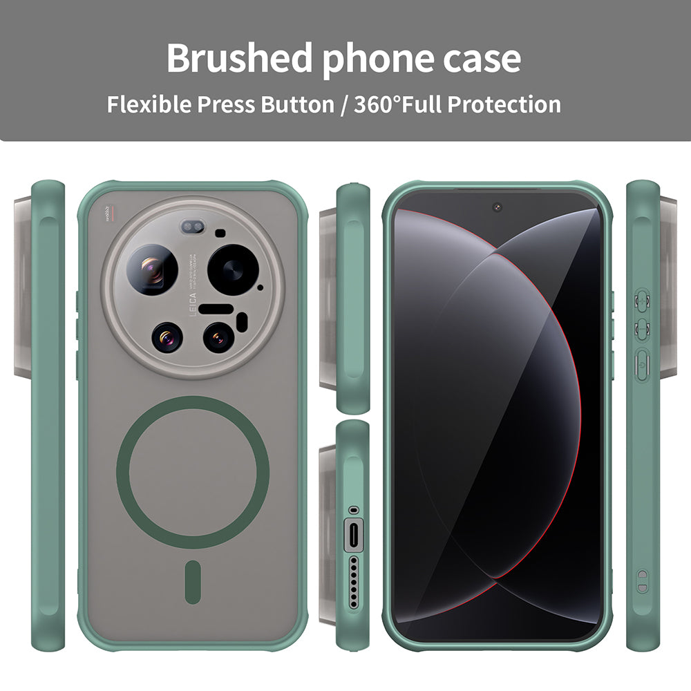 Futrola MagSafe za Xiaomi 17 Ultra, Techsuit, HaloFrost II, Zelena