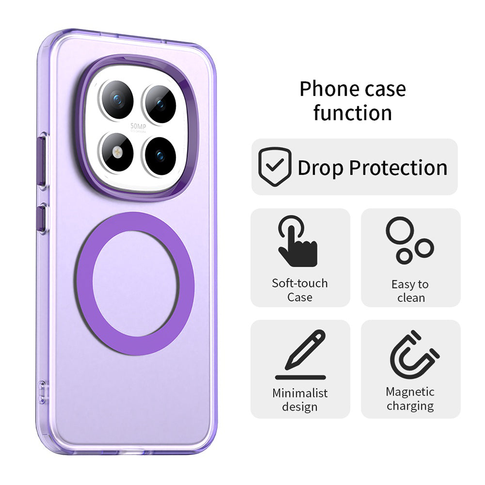 Futrola MagSafe za Xiaomi Poco M8 Pro / Redmi Note 15 Pro+ 5G, Techsuit, CandyCase, Ljubičasta