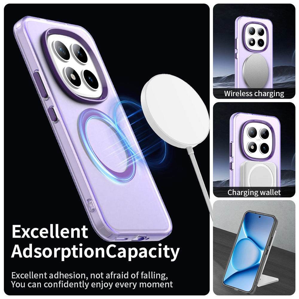 Futrola MagSafe za Xiaomi Poco M8 Pro / Redmi Note 15 Pro+ 5G, Techsuit, CandyCase, Ljubičasta