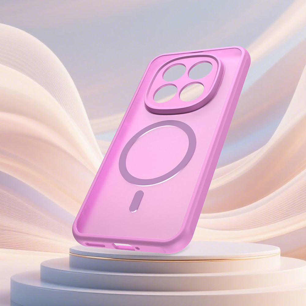 Futrola MagSafe za Xiaomi Poco M8 Pro / Redmi Note 15 Pro+ 5G, Techsuit, HaloFrost II, Roze