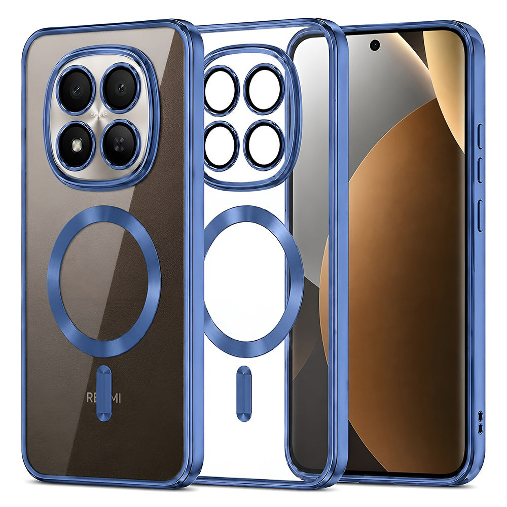 MagSafe futrola za Xiaomi Poco M8 Pro / Redmi Note 15 Pro+ 5G, Techsuit, Luxury Crystal, Tamno Plava