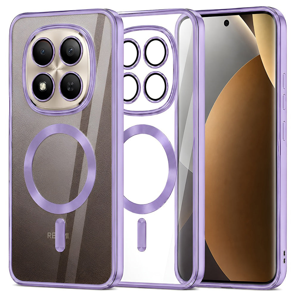 MagSafe futrola za Xiaomi Poco M8 Pro / Redmi Note 15 Pro+ 5G, Techsuit, Luxury Crystal, Svetlo Ljubičasta