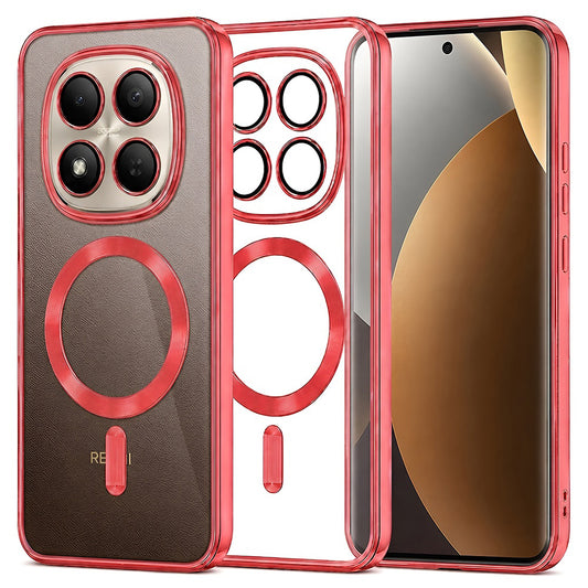 MagSafe futrola za Xiaomi Poco M8 Pro / Redmi Note 15 Pro+ 5G, Techsuit, Luxury Crystal, Crvena