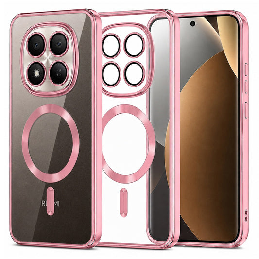 MagSafe futrola za Xiaomi Poco M8 Pro / Redmi Note 15 Pro+ 5G, Techsuit, Luxury Crystal, Roze