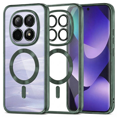MagSafe futrola za Xiaomi Poco M8 / Redmi Note 15 5G / Note 15 4G, Techsuit, Luxury Crystal, Tamno Zelena