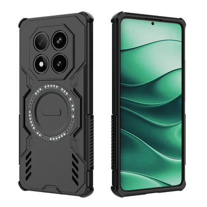 MagSafe futrola za Xiaomi Poco X7 / Redmi Note 14 Pro 5G, Techsuit, ArmorMag, Crna