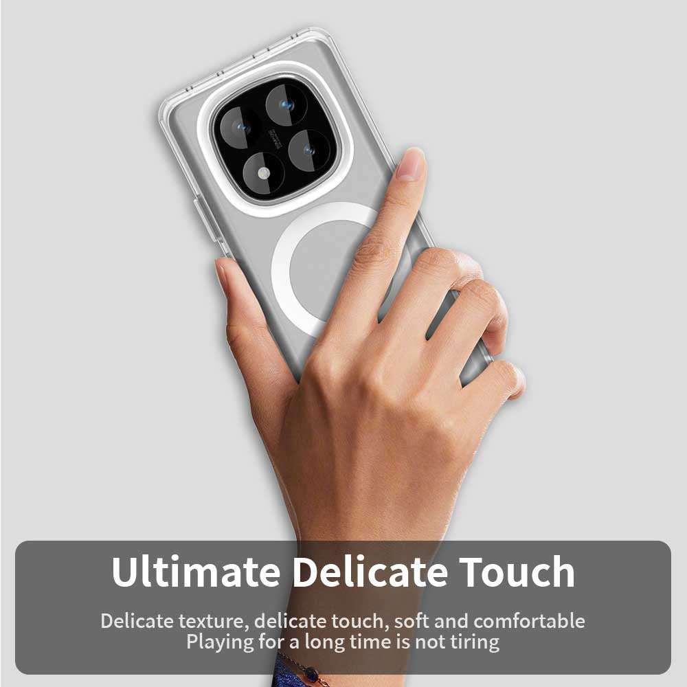 MagSafe futrola za Xiaomi Poco X7 / Redmi Note 14 Pro 5G, Techsuit, CandyCase, Bela