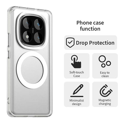 MagSafe futrola za Xiaomi Poco X7 / Redmi Note 14 Pro 5G, Techsuit, CandyCase, Bela