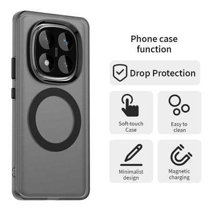 MagSafe futrola za Xiaomi Poco X7 / Redmi Note 14 Pro 5G, Techsuit, CandyCase, Crna
