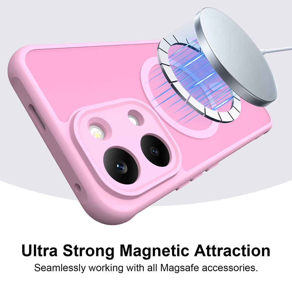 MagSafe futrola za Xiaomi Poco X8 Pro Max, Techsuit, HaloFrost II, Roze