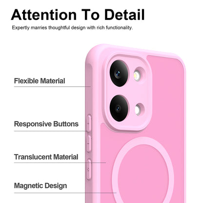 MagSafe futrola za Xiaomi Poco X8 Pro Max, Techsuit, HaloFrost II, Roze