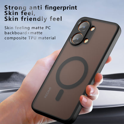 MagSafe futrola za Xiaomi Poco X8 Pro Max, Techsuit, PureFrost, Crna Satenska
