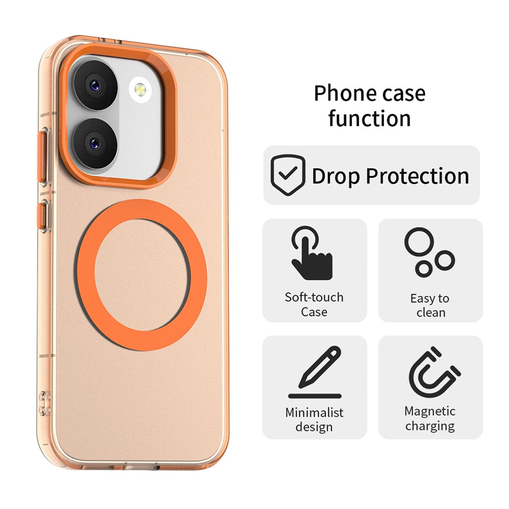 MagSafe futrola za Xiaomi Poco X8 Pro, Techsuit, CandyCase, Narandžasta