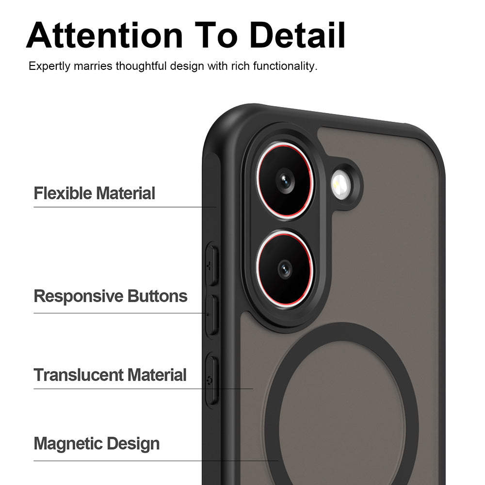 Futrola MagSafe za Xiaomi Poco X8 Pro, Techsuit, HaloFrost II, Crna