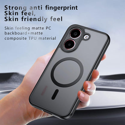 MagSafe futrola za Xiaomi Poco X8 Pro, Techsuit, PureFrost, Crna Satenska