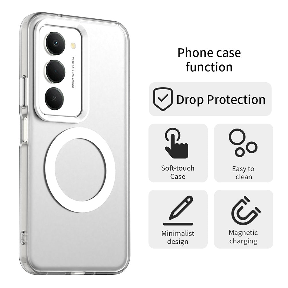 Futrola MagSafe za Xiaomi Redmi 15 5G / 15 4G, Techsuit, CandyCase, Bela