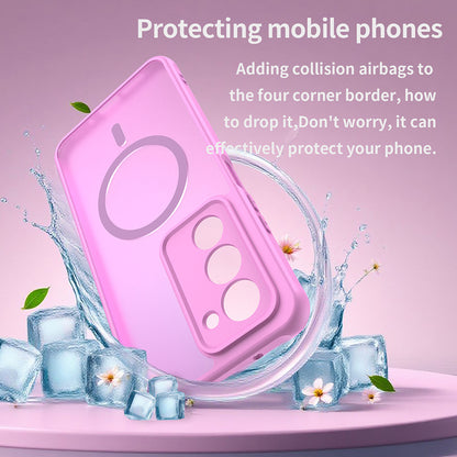 Futrola MagSafe za Xiaomi Redmi 15 5G / 15 4G, Techsuit, HaloFrost II, Roze