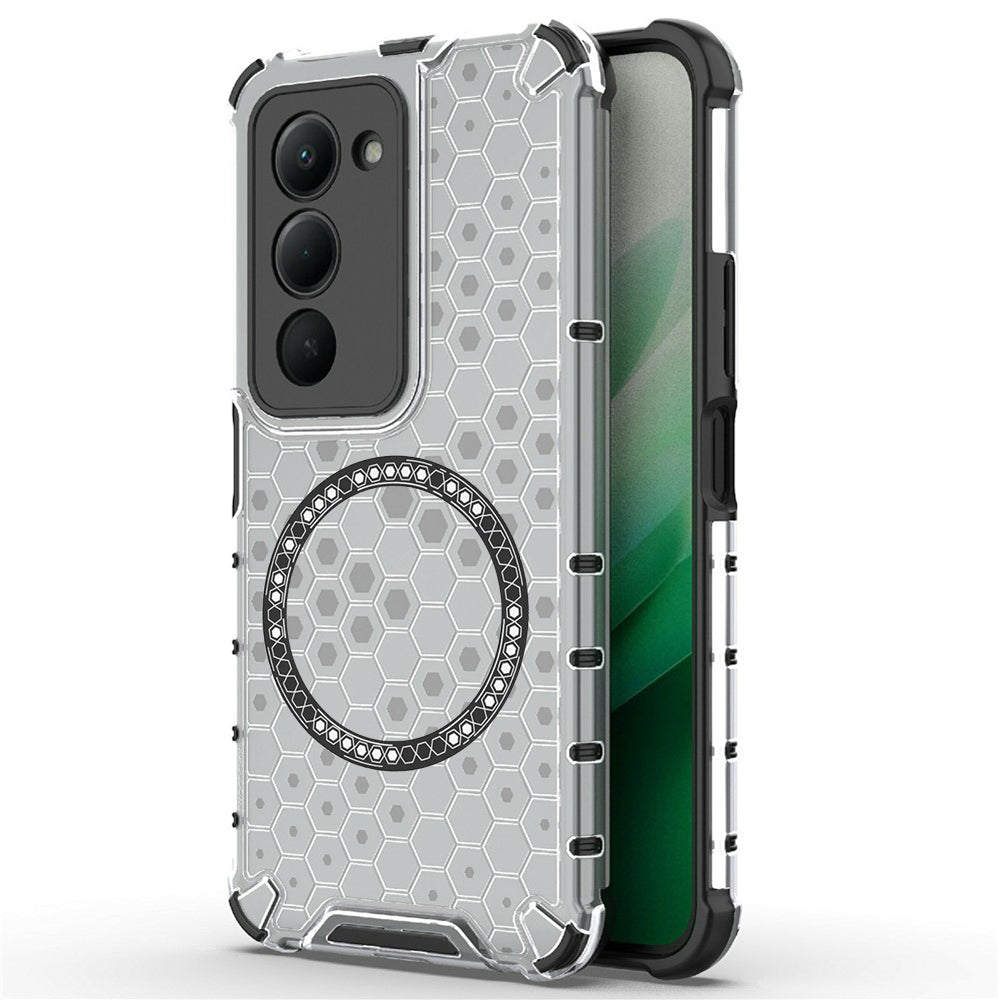 Futrola MagSafe za Xiaomi Redmi 15 5G / 15 4G, Techsuit, HoneyComb Shield, Bela