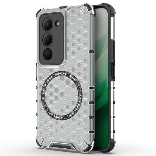 Futrola MagSafe za Xiaomi Redmi 15 5G / 15 4G, Techsuit, HoneyComb Shield, Bela