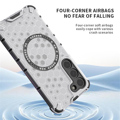 Futrola MagSafe za Xiaomi Redmi 15 5G / 15 4G, Techsuit, HoneyComb Shield, Bela