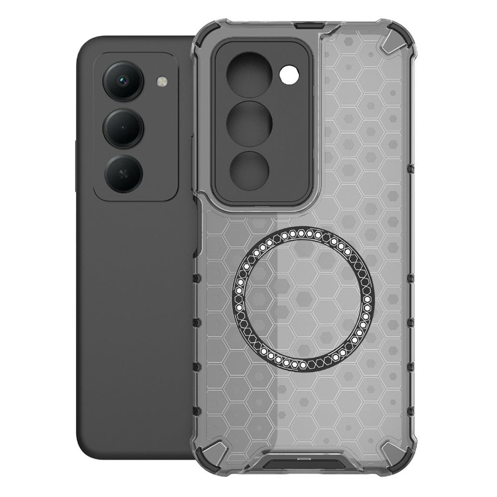 Futrola MagSafe za Xiaomi Redmi 15 5G / 15 4G, Techsuit, HoneyComb Shield, Crna