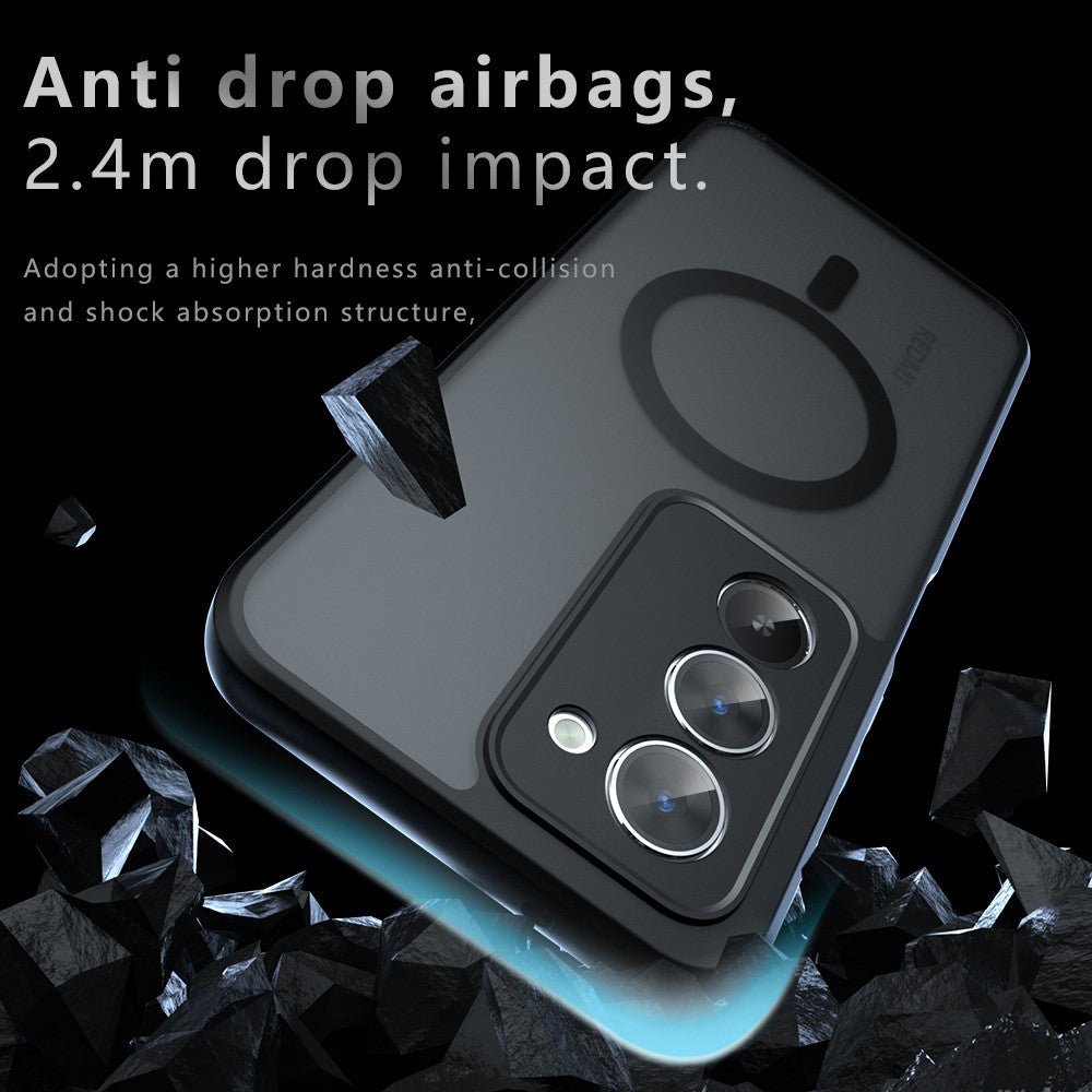 Futrola MagSafe za Xiaomi Redmi 15 5G / 15 4G, Techsuit, PureFrost, Satin Crna