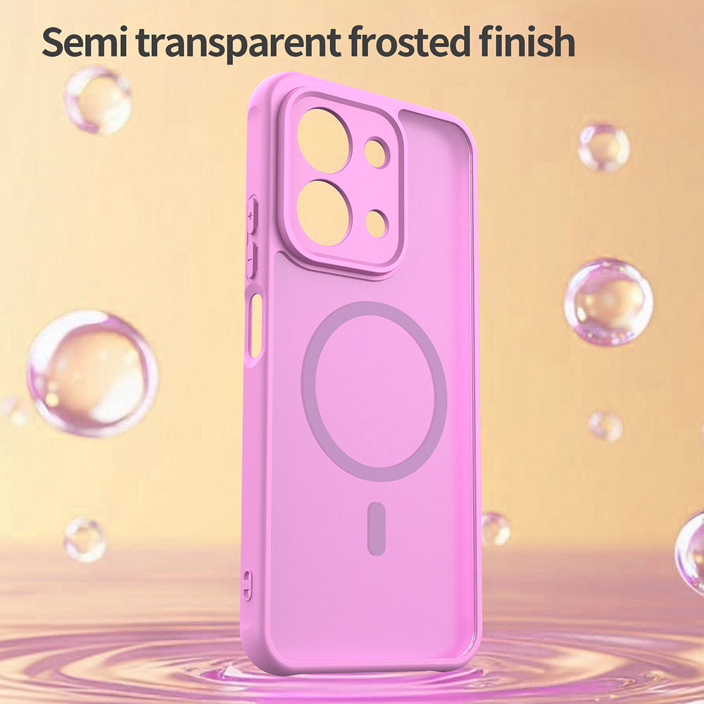 Futrola MagSafe za Xiaomi Redmi 15C 5G / 15C 4G, Techsuit, HaloFrost II, Roze