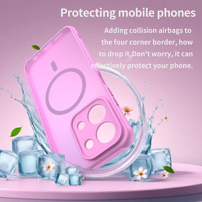 Futrola MagSafe za Xiaomi Redmi 15C 5G / 15C 4G, Techsuit, HaloFrost II, Roze