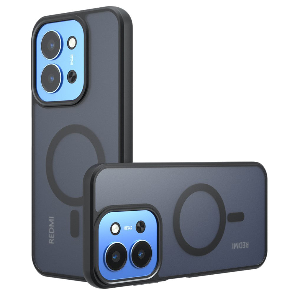 Futrola MagSafe za Xiaomi Redmi 15C 5G / 15C 4G, Techsuit, PureFrost, Satin Crna