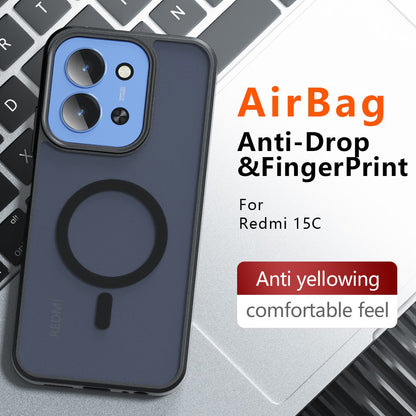 Futrola MagSafe za Xiaomi Redmi 15C 5G / 15C 4G, Techsuit, PureFrost, Satin Crna