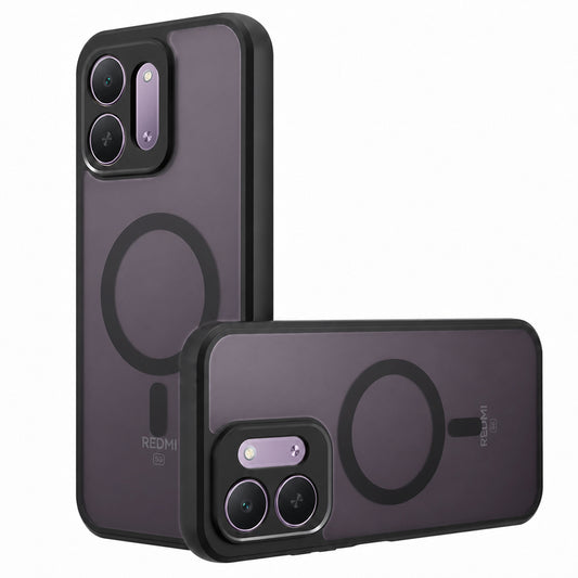 MagSafe maska za Xiaomi Redmi 17C 5G, Techsuit, PureFrost, satenski crna