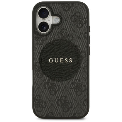Futrola MagSafe za Apple iPhone 17, Guess, 4G Circle Classic Logo, Crna