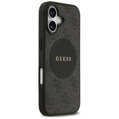 Futrola MagSafe za Apple iPhone 17, Guess, 4G Circle Classic Logo, Crna