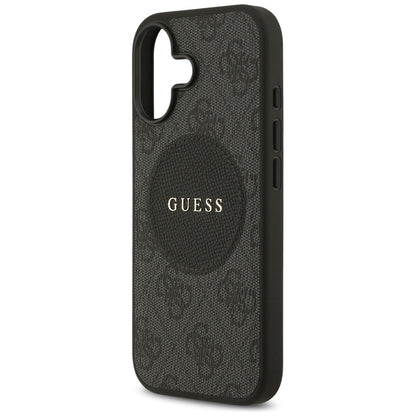 Futrola MagSafe za Apple iPhone 17, Guess, 4G Circle Classic Logo, Crna