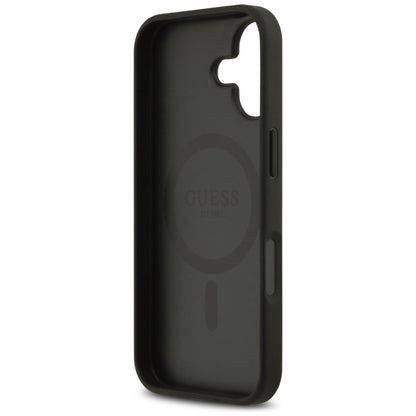 Futrola MagSafe za Apple iPhone 17, Guess, 4G Circle Classic Logo, Crna