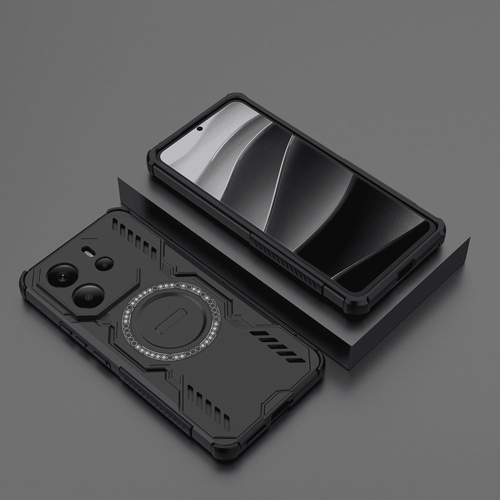 MagSafe futrola za Xiaomi Redmi Note 14 4G (Regionalna), Techsuit, ArmorMag, Crna