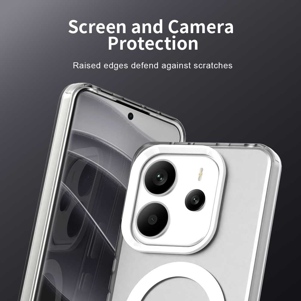 MagSafe futrola za Xiaomi Redmi Note 14 4G (Regional), Techsuit, CandyCase, Bela
