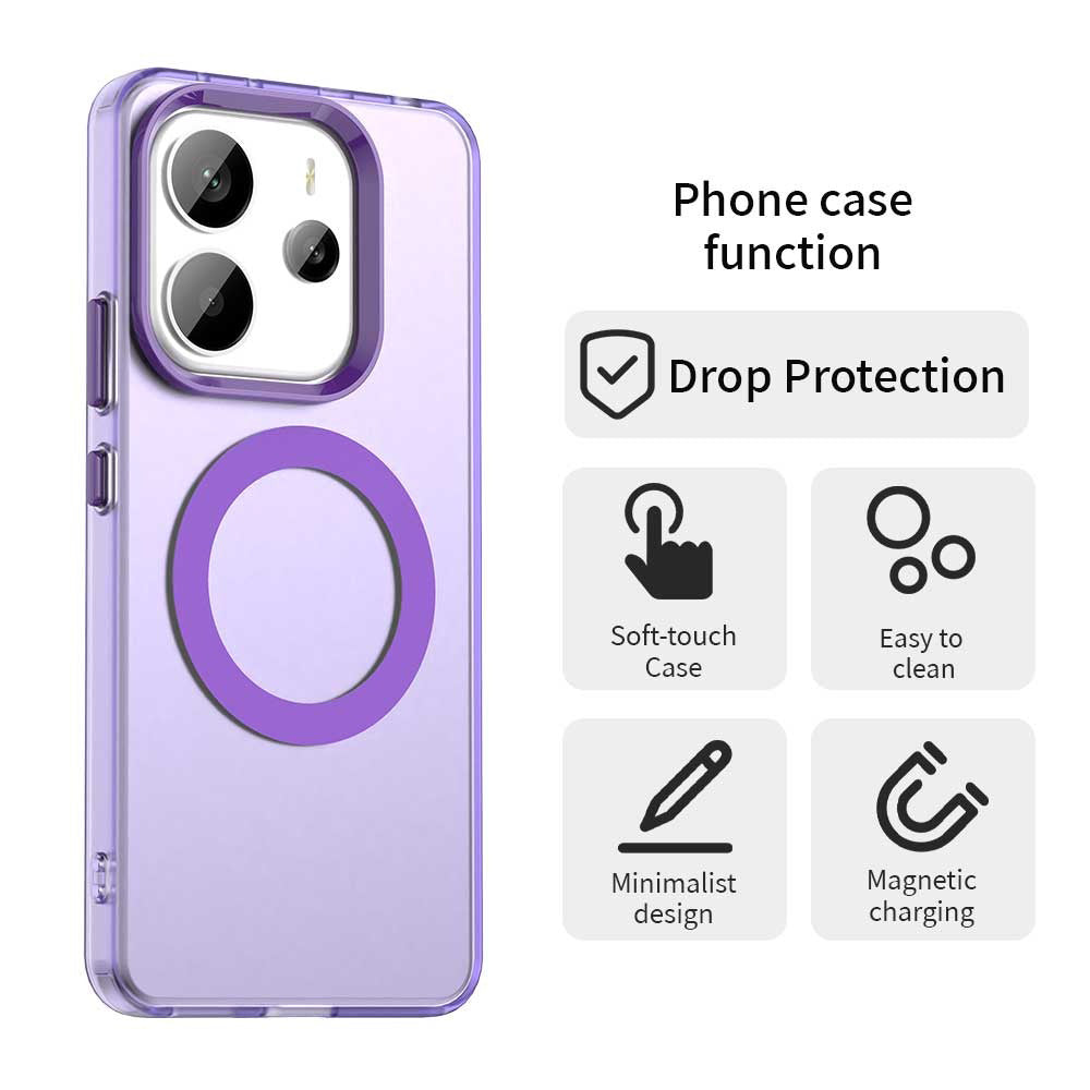 MagSafe futrola za Xiaomi Redmi Note 14 4G (Regional), Techsuit, CandyCase, Ljubičasta