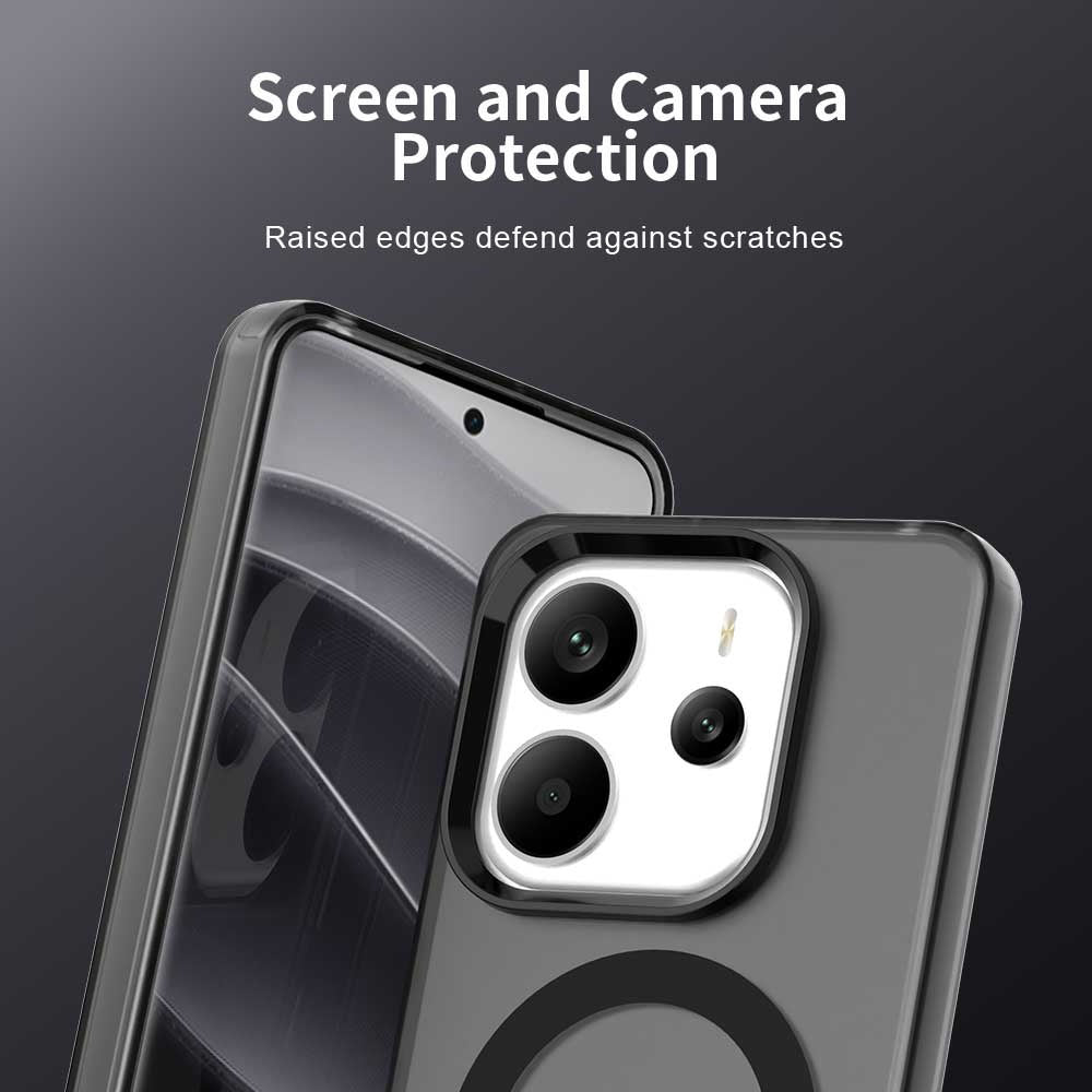 MagSafe futrola za Xiaomi Redmi Note 14 4G (Regional), Techsuit, CandyCase, Crna