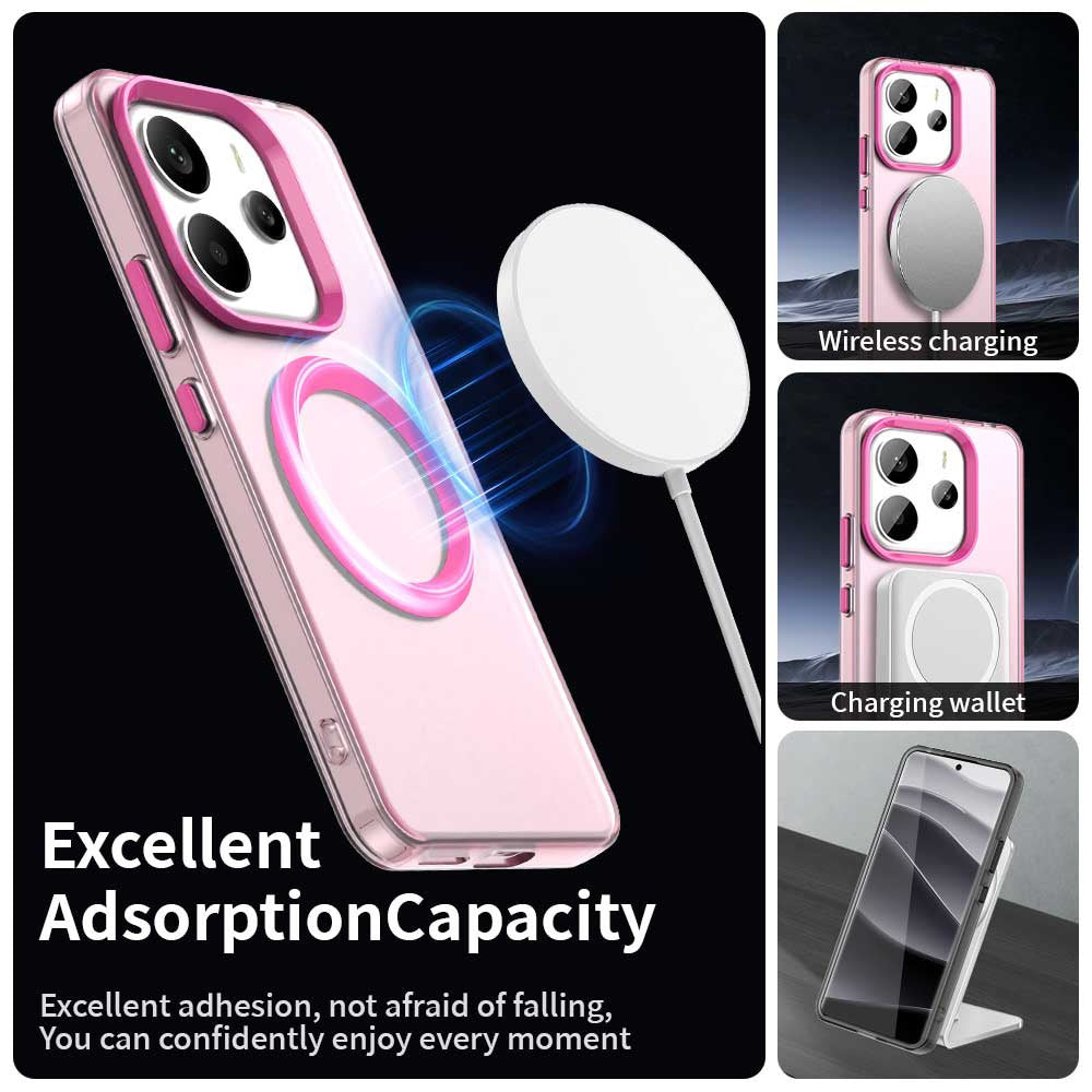 MagSafe futrola za Xiaomi Redmi Note 14 4G (Regional), Techsuit, CandyCase, Roze