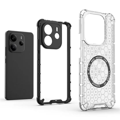 MagSafe futrola za Xiaomi Redmi Note 14 4G (Regional), Techsuit, HoneyComb Shield, Bela