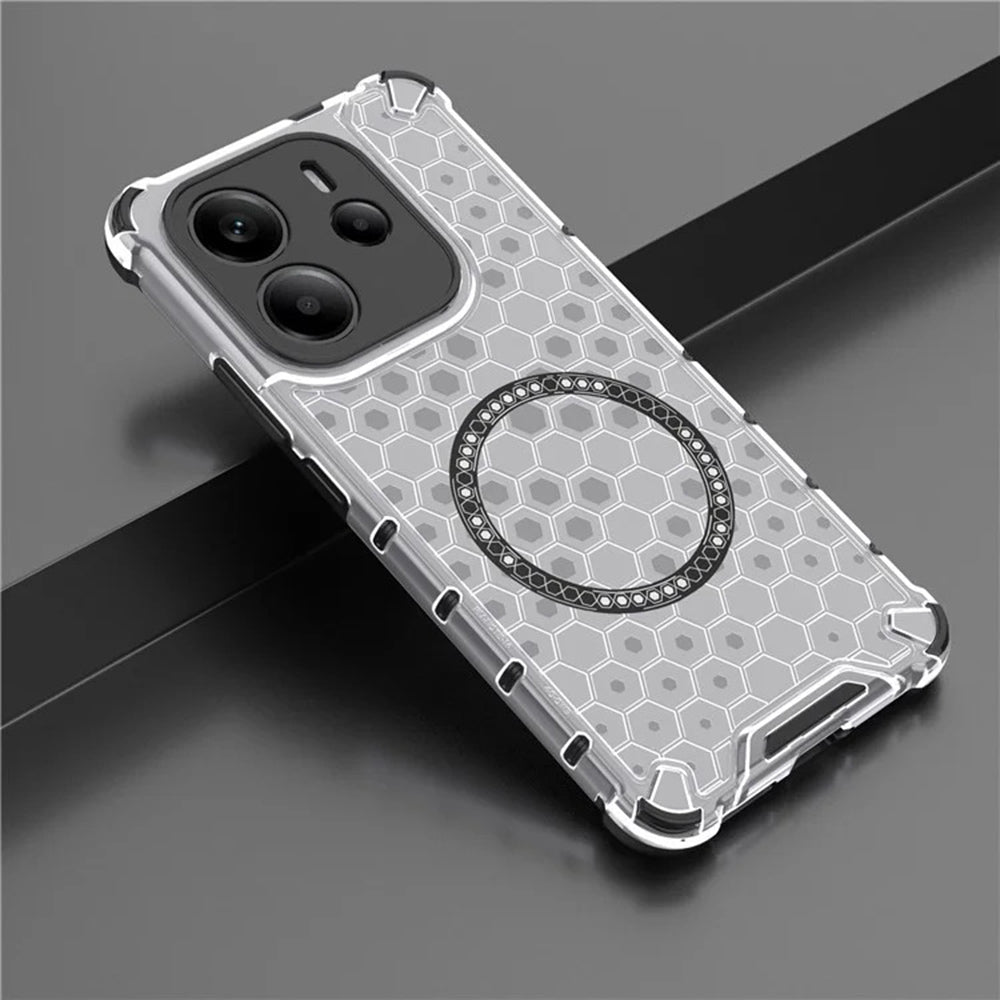 MagSafe futrola za Xiaomi Redmi Note 14 4G (Regional), Techsuit, HoneyComb Shield, Bela