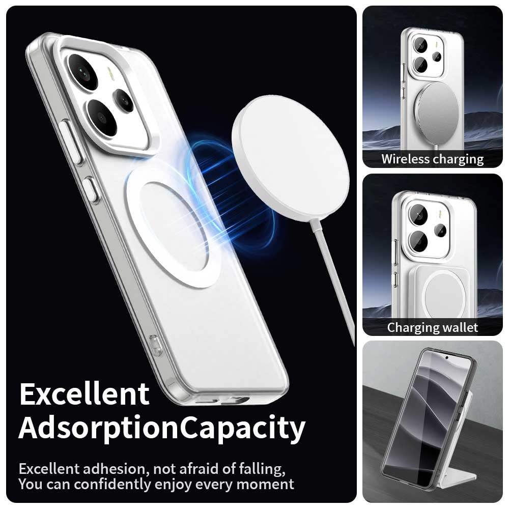 MagSafe futrola za Xiaomi Redmi Note 14 4G (Standard), Techsuit, CandyCase, Bela